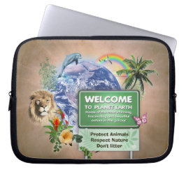 Capa Para Notebook Bem-vindo ao Planeta Terra