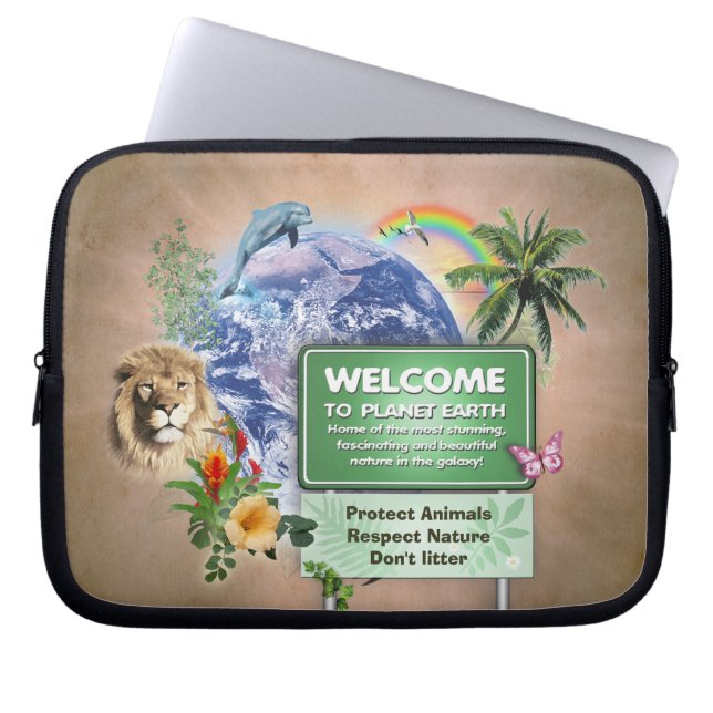 Capa Para Notebook Bem-vindo ao Planeta Terra (Frente)