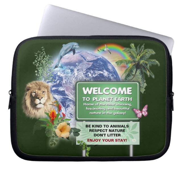 Capa Para Notebook Bem-vindo ao Planeta Terra  (Frente)