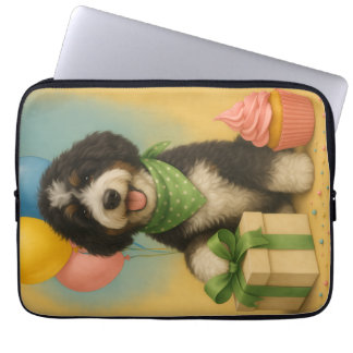 Capa Para Notebook Bernadoodle Birthday