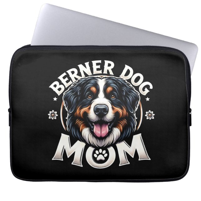 Capa Para Notebook Berner Dog Mãe: presente de Dia de as mães para Be (Frente)