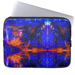 Capa Para Notebook Besta Azul Correndo Fogo