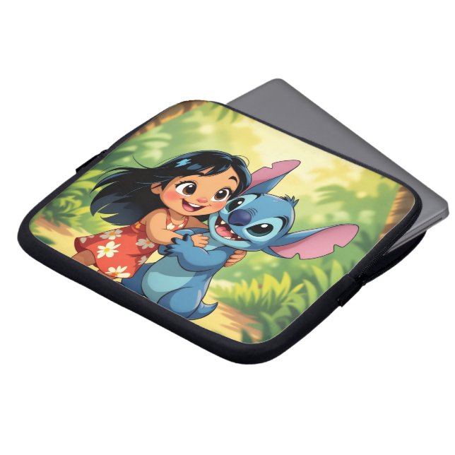 Capa Para Notebook Beste Freunde fürs Leben – Lilo & Stitch   (Frente Topo)
