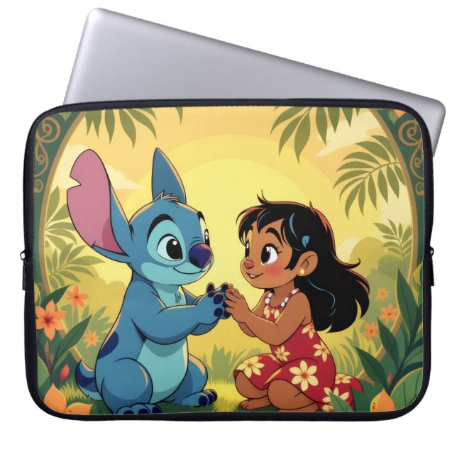 Capa Para Notebook Beste Freunde fürs Leben – Lilo & Stitch   (Frente)
