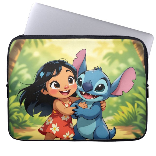 Capa Para Notebook Beste Freunde fürs Leben – Lilo & Stitch   (Frente)