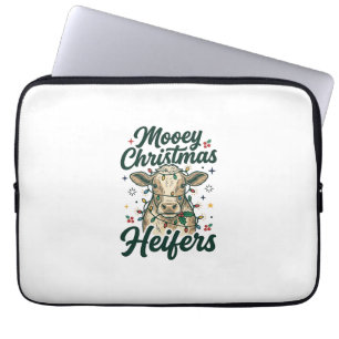 Capa Para Notebook Bezerros Natal Mooey Design Natal de Vaca Engraçad