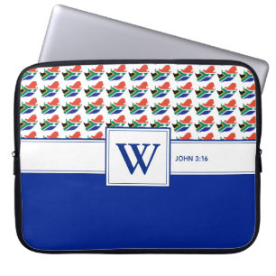 Capa Para Notebook BÍBLIA da ÁFRICA DO SUL Monograma Laptop cristã
