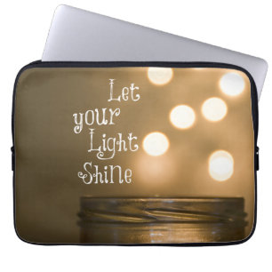 Capa Para Notebook Bíblia Inspiracional Verso Deixe sua luz brilhar