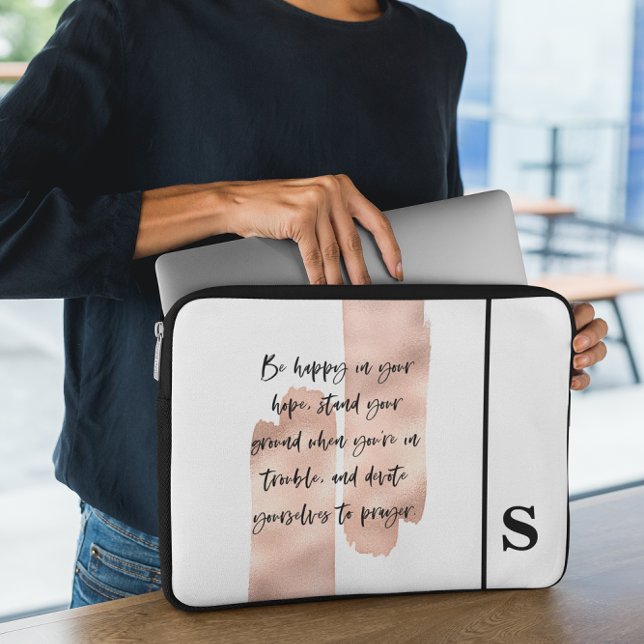 Capa Para Notebook Bíblia Verso Bolsa de laptop Monograma (Criador carregado)