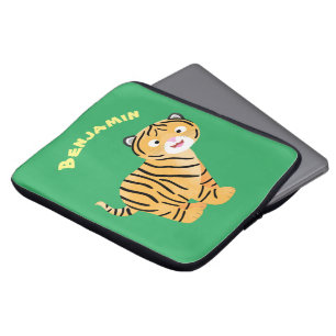Capa Para Notebook Bicho de tigre feliz e bonito