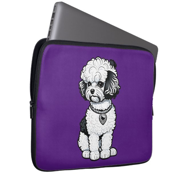 Capa Para Notebook Bichon Frisé (Frente Esquerda)