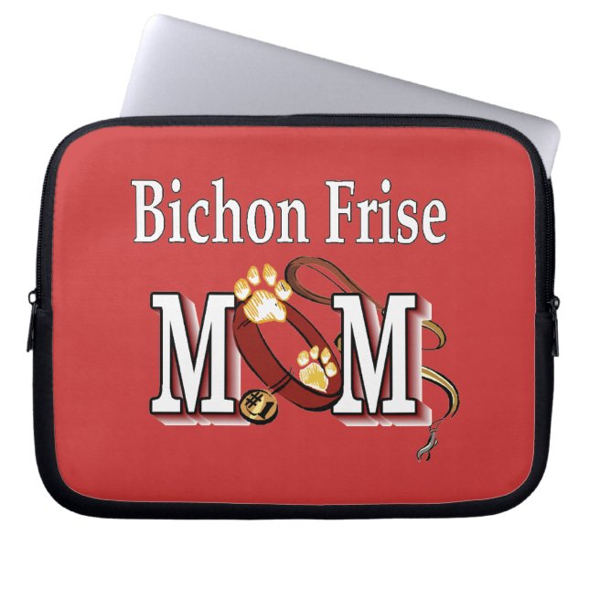Capa Para Notebook Bichon Frise Dog MOM (Frente)