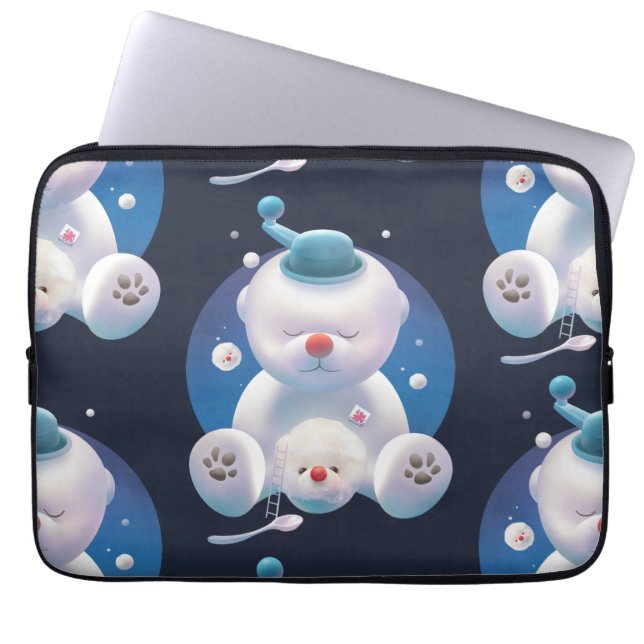 Capa Para Notebook Bichon Ice Shaver Dreamland (Frente)