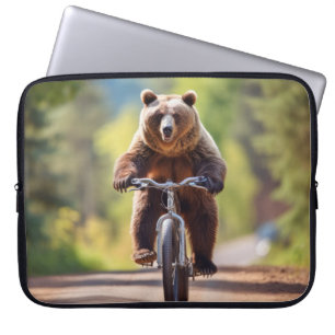 Capa Para Notebook Bicicleta De Bicicleta De Bicicleta Feliz Relaxe