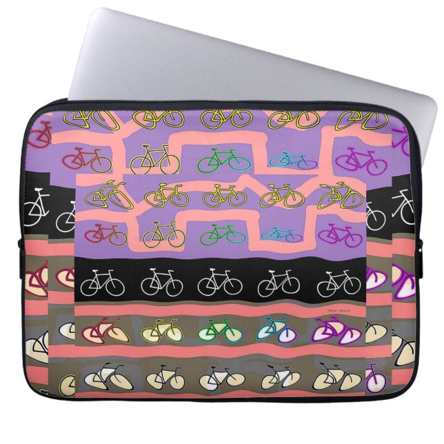 Capa Para Notebook Bicicletas (Frente)