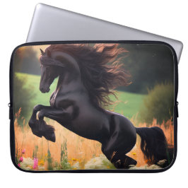 Capa Para Notebook Big Black Stallion on an Electronics Bag