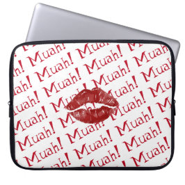 Capa Para Notebook Big Kiss Red Lábios Muah