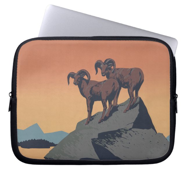 Capa Para Notebook Bighorn Sheep American West Willife (Frente)