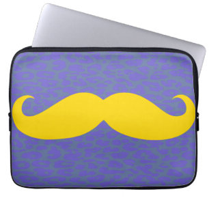 Capa Para Notebook bigode amarelo