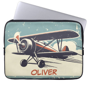 Capa Para Notebook Biplano Antigo Personalizado