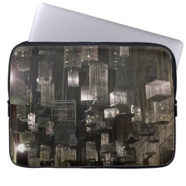 Capa Para Notebook Birdcages preto e branco