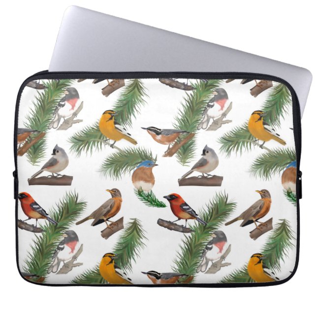 Capa Para Notebook Birds of New England Computer Sleeve (Frente)