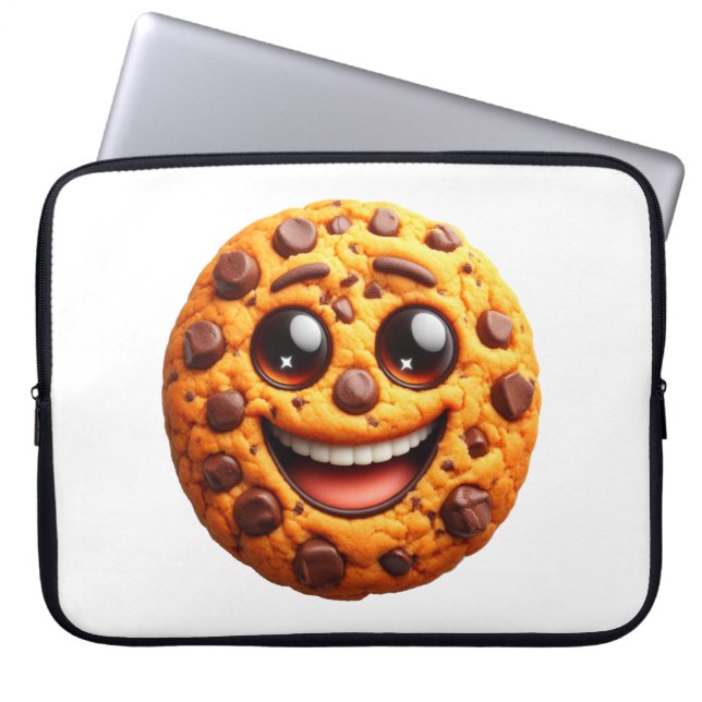 Capa Para Notebook Biscoito sorridente. (Frente)