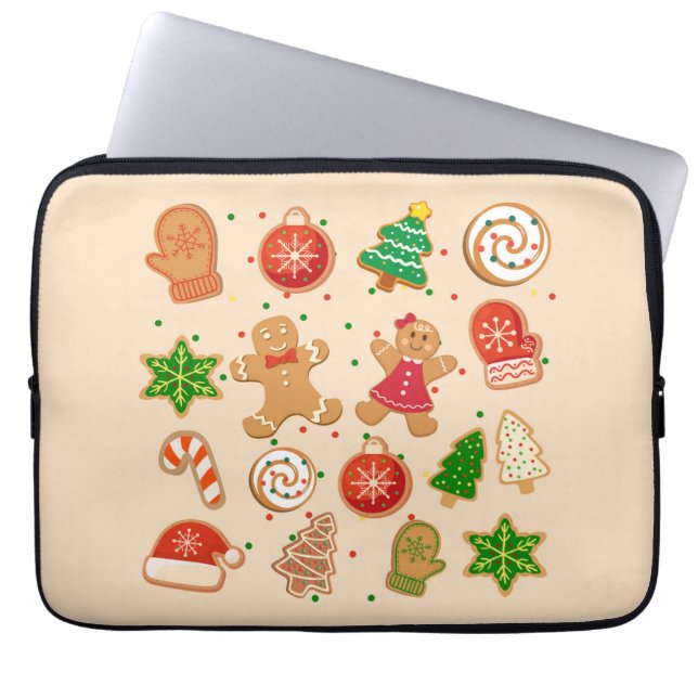 Capa Para Notebook Biscoitos de Natal (Frente)