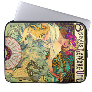 Capa Para Notebook Biscoitos Lefevre-Utile por Alphonse Mucha (1896)