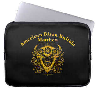 Capa Para Notebook Bison com Coroa Floral em Design de Intrato