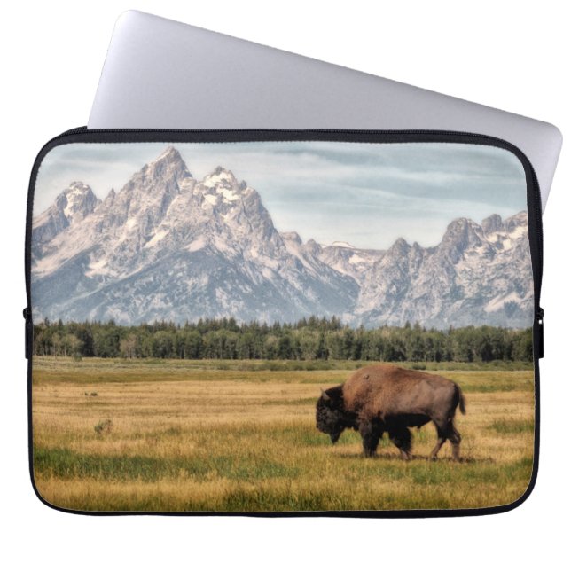 Capa Para Notebook Bisonte no Tetons (Frente)