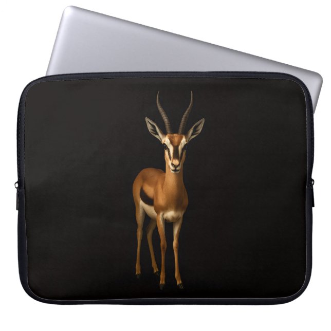 Capa Para Notebook Black 4 Luxe Laptop Sleeve, Elegant Gazella (Frente)