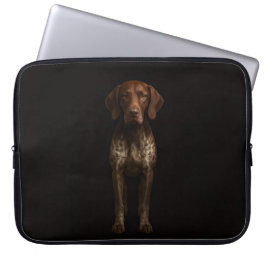 Capa Para Notebook Black 4 Luxe Laptop Sleeve, German Pointer Dog