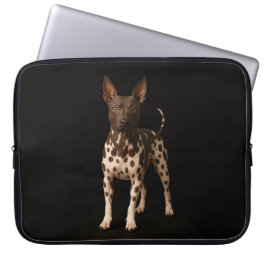 Capa Para Notebook Black 4 Luxe Laptop Sleeve, Hairless Terrier Dog