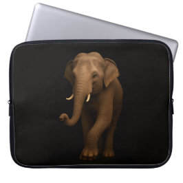 Capa Para Notebook Black 4 Luxe Laptop Sleeve, Indian Elephant
