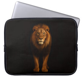 Capa Para Notebook Black 4 Luxe Laptop Sleeve, Majestic Lion