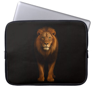 Capa Para Notebook Black 4 Luxe Laptop Sleeve, Majestic Lion
