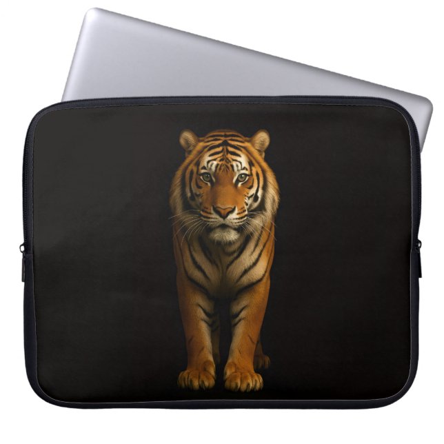 Capa Para Notebook Black 4 Luxe Laptop Sleeve, Noble Tiger (Frente)