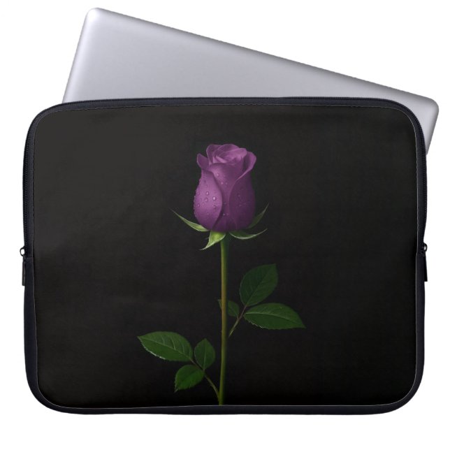 Capa Para Notebook Black 4 Luxe Laptop Sleeve, Royal Violet Rose (Frente)