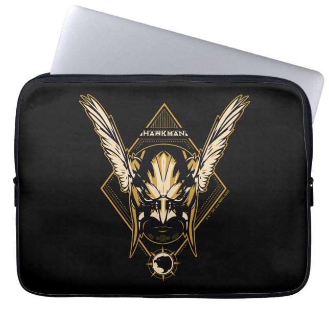 Capa Para Notebook Black Adam | Gráfico de Capacetes Hawkman (Frente)