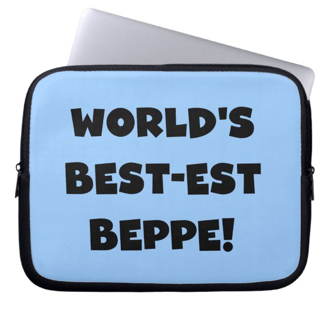 Capa Para Notebook Black Text Best Beppe T-shirts e presentes (Frente)