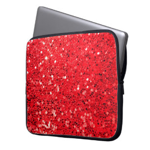 Capa Para Notebook Bling de brilho vermelho