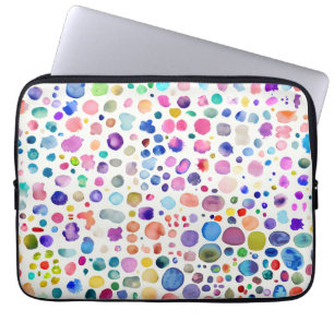 Capa Para Notebook Blobs de Aquarela