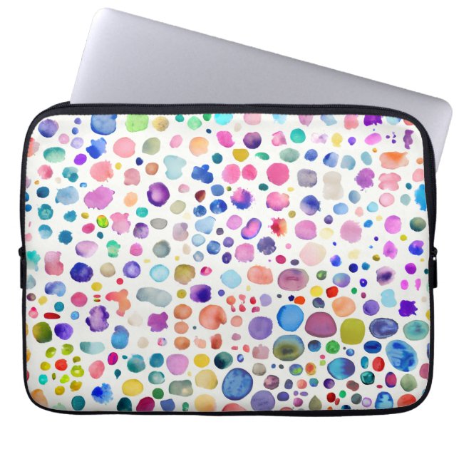 Capa Para Notebook Blobs de Aquarela (Frente)