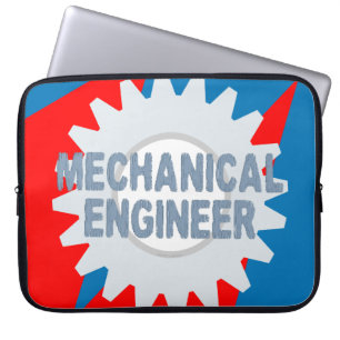 Capa Para Notebook Bloco de cor do Engenheiro mecânico