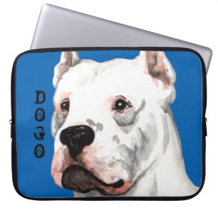 Capa Para Notebook Bloco de cores Dogo Argentino