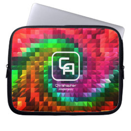 Capa Para Notebook Blogue de Eletrônicos de Multicores Fatuais da Pir