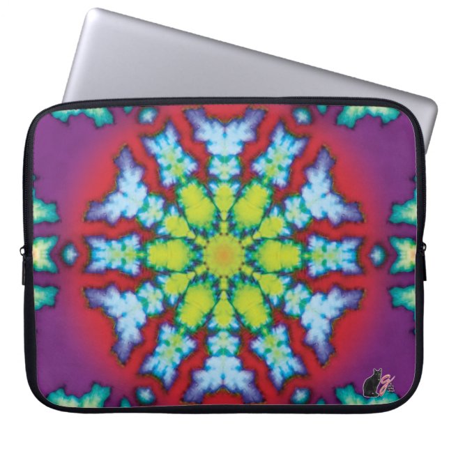 Capa Para Notebook Bloom Kaleidoscope Laptop Sleeve (Frente)