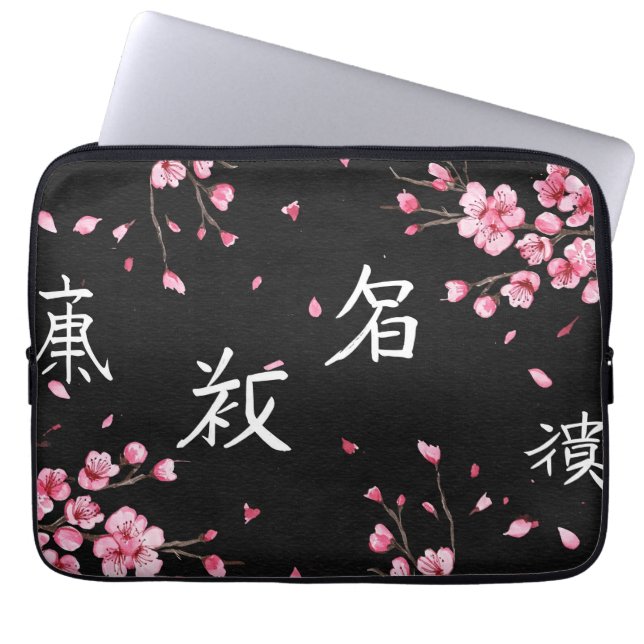 Capa Para Notebook Blooming Sakura por Natasha Us (Frente)