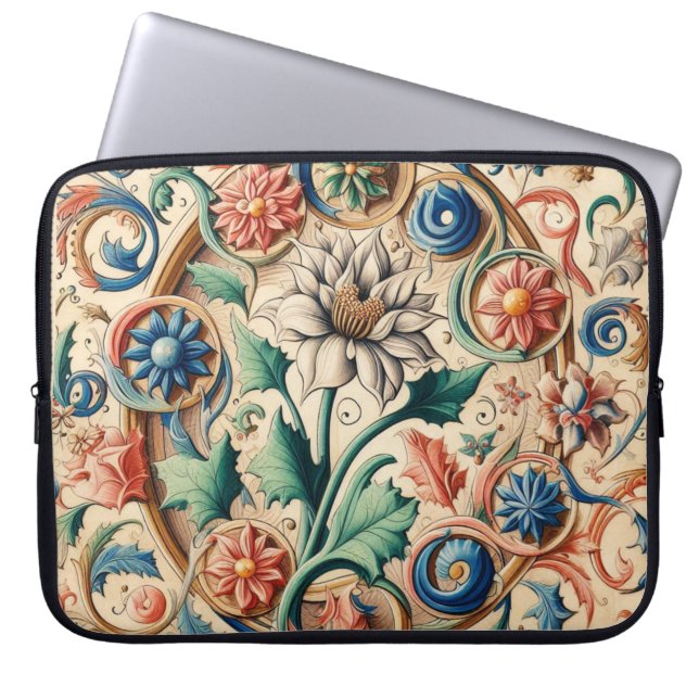 Capa Para Notebook Blossomas etéreos em Harmonia (Frente)